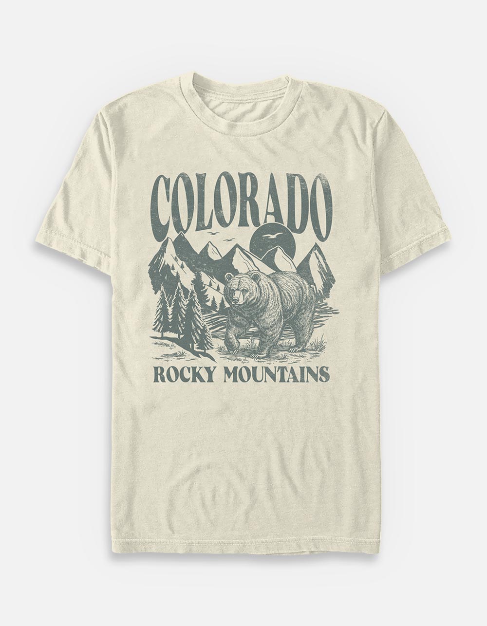 COLORADO Rocky Mountains Bear Unisex Tee - IVORY