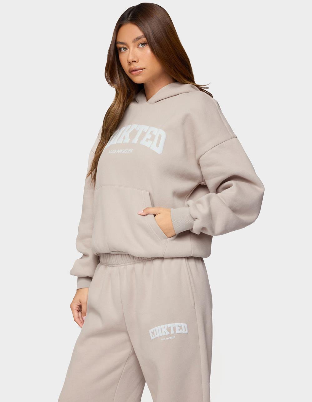Edikted LA Hoodie - BEIGE