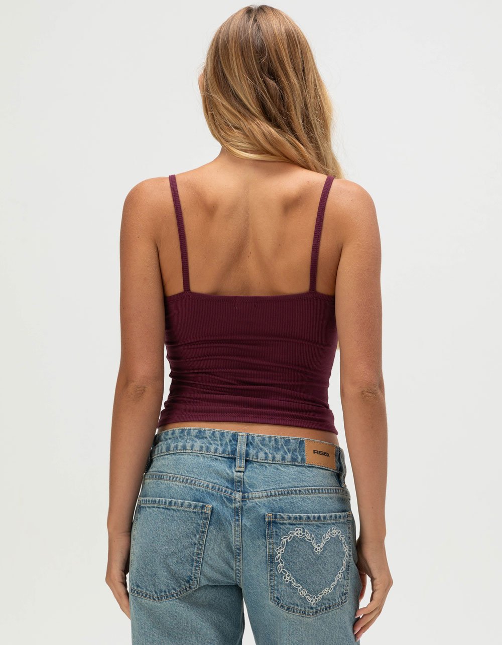 TILLYS Lace Trim Womens Cami - FIG