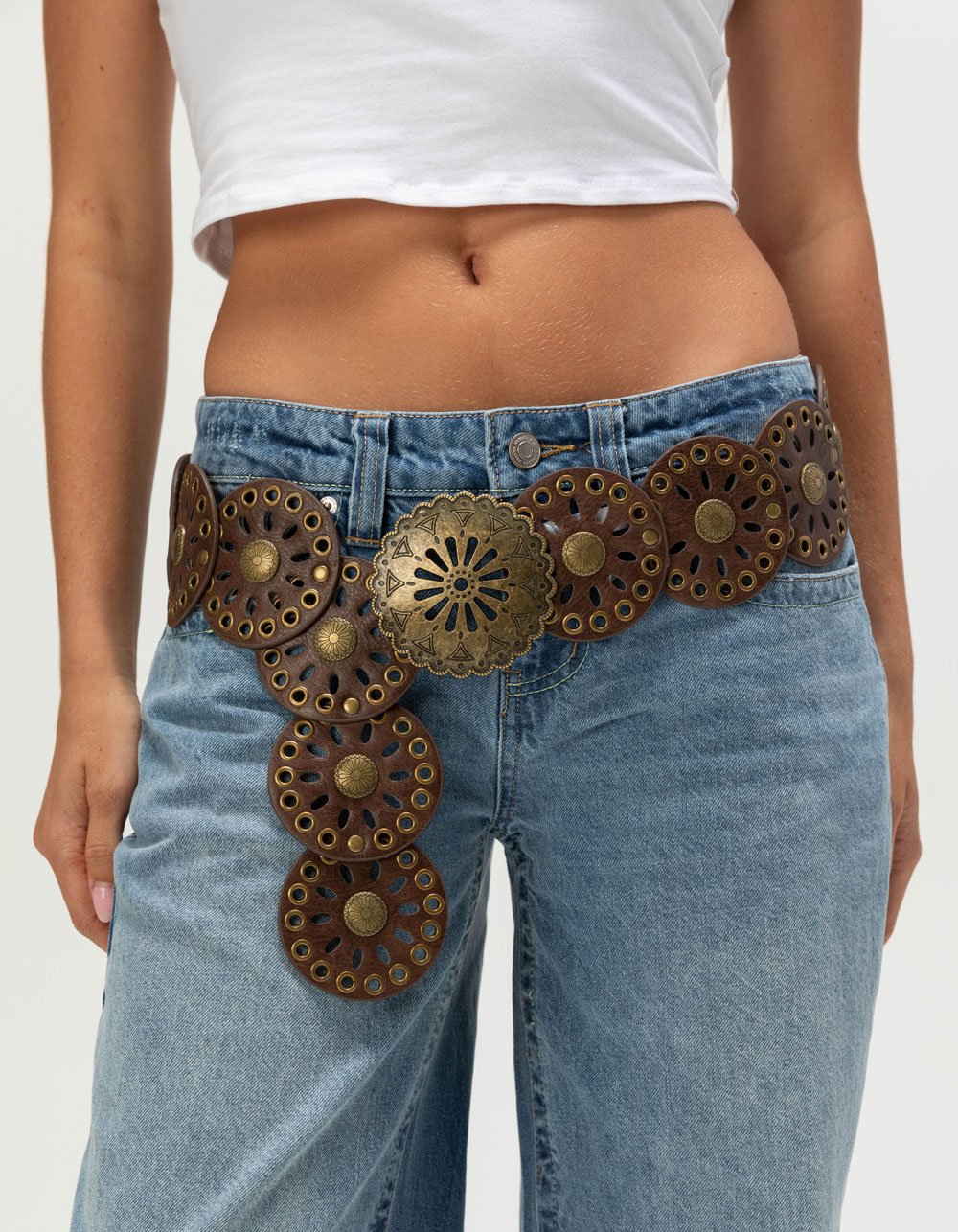 Western Circle Belt - DARK BROWN