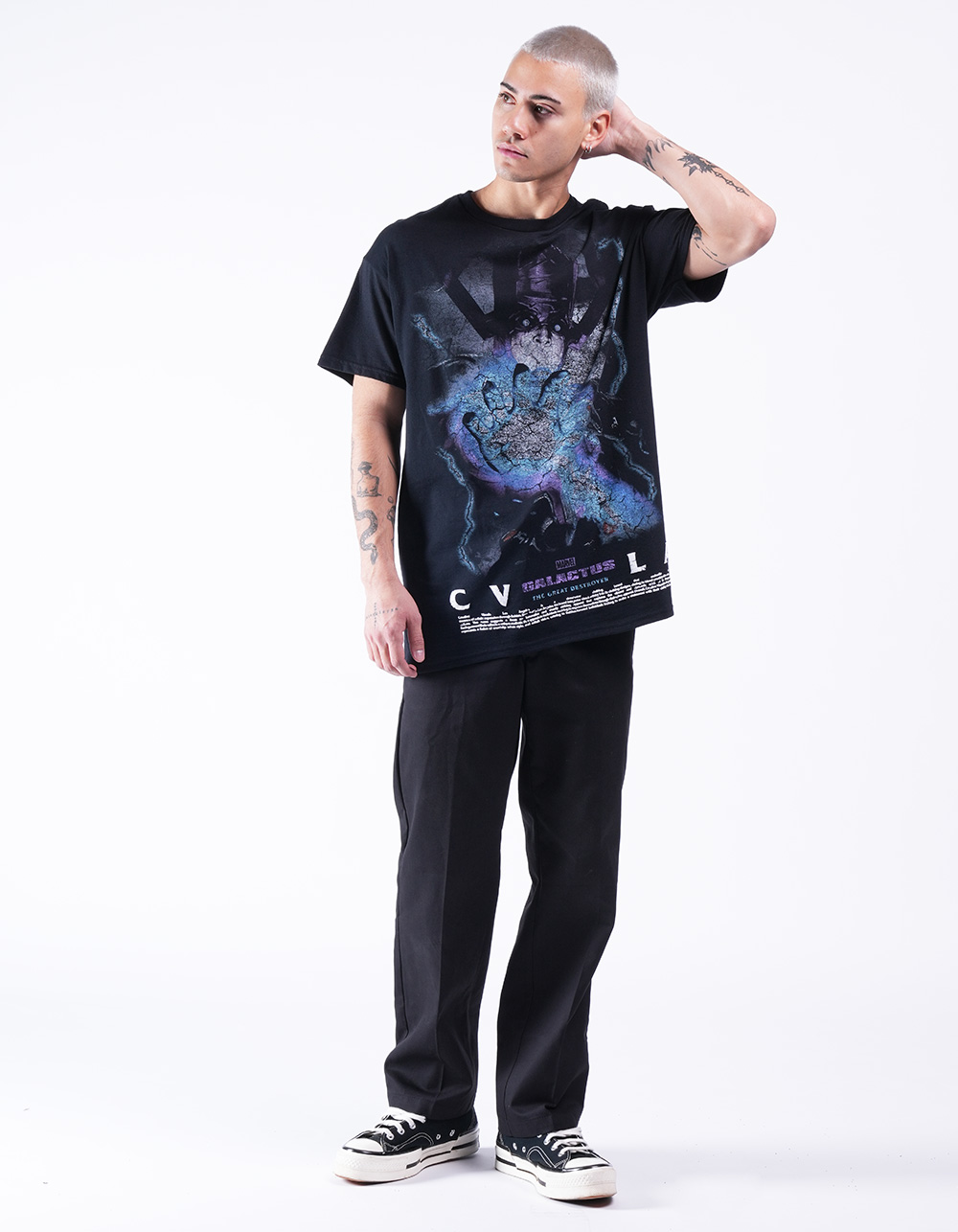CVLA x Marvel Villains Galactus Mens Tee - BLACK
