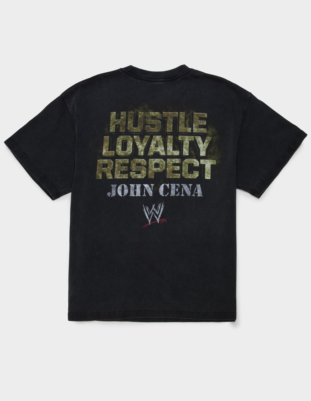 WWE John Cena Big 3 Mens Boxy Tee - WASHED BLACK