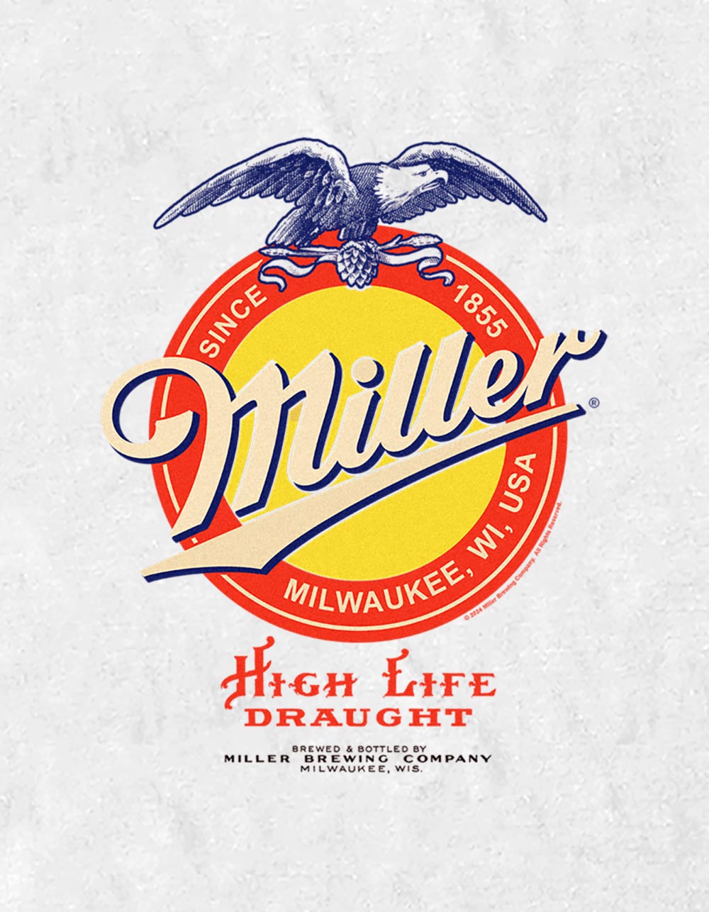 MILLER HIGH LIFE Eagle Unisex Tee - WHITE