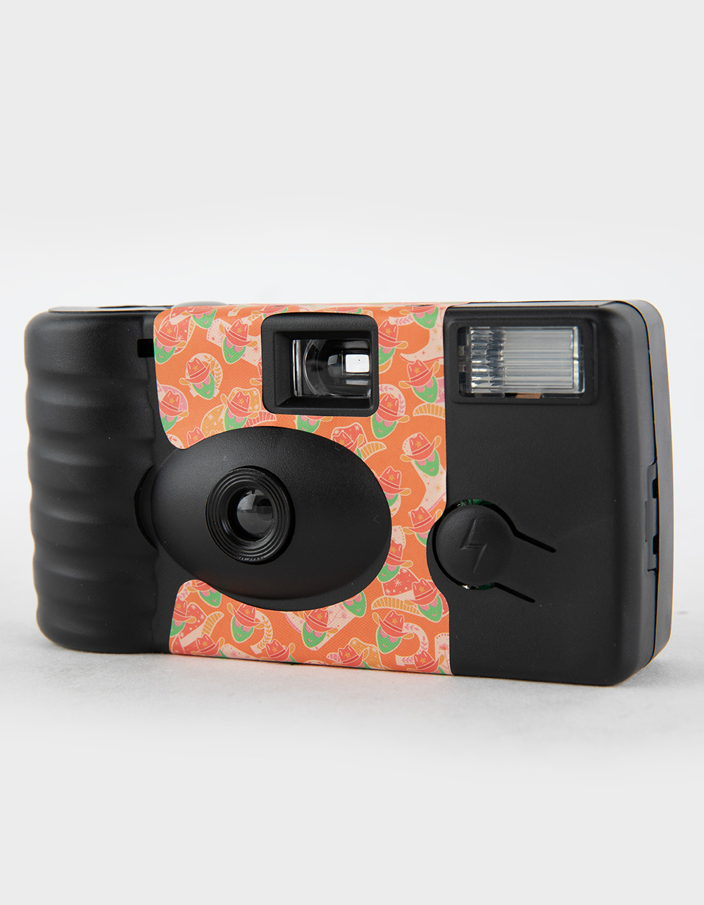 Cosmic Wrangler Disposable Camera NEON ORANGE Tillys