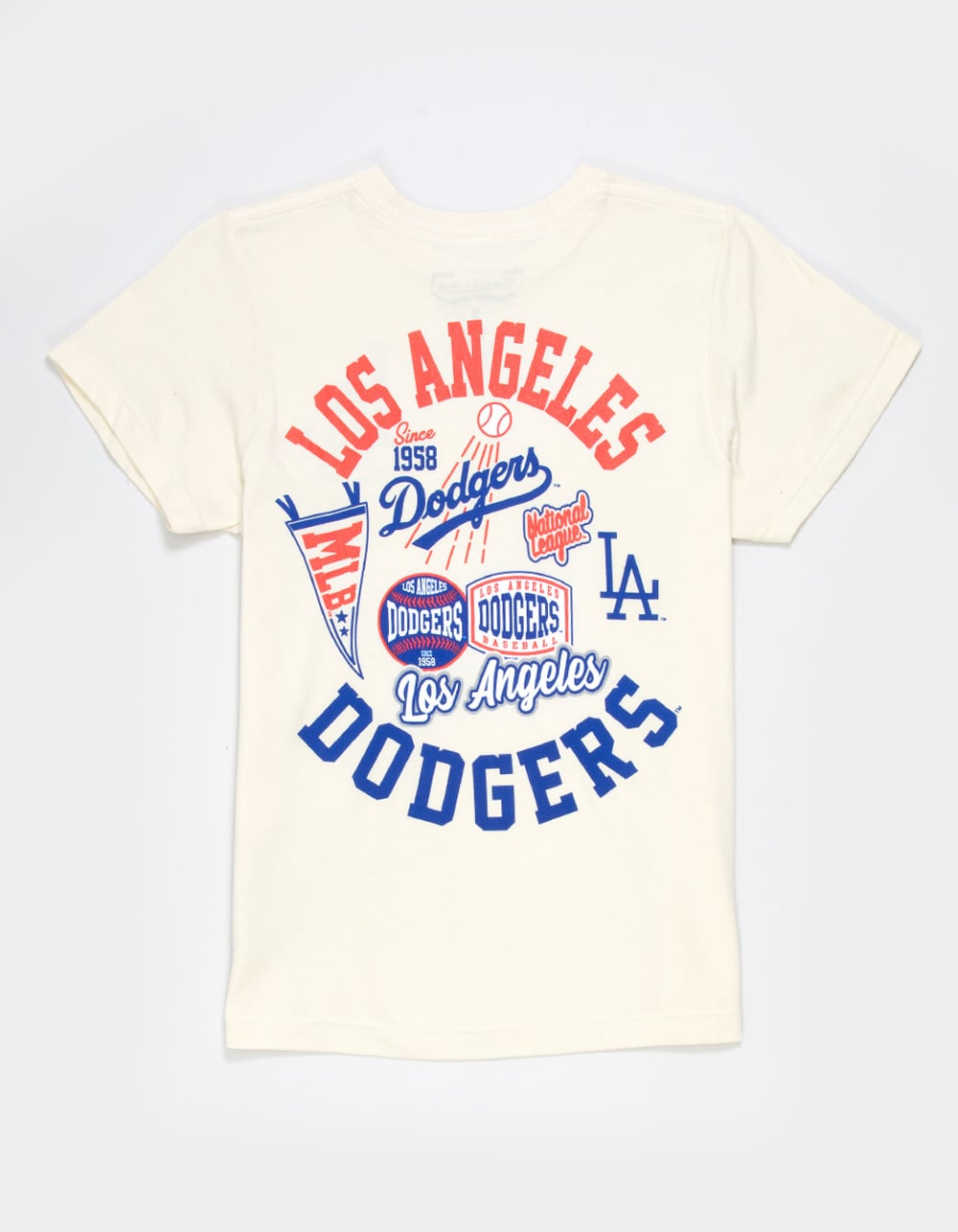 MITCHELL & NESS Los Angeles Dodgers Sport Magnet Boys Tee - NATURAL