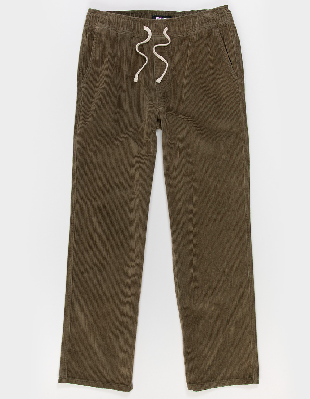 RSQ Mens Washed Straight Fit Corduroy Pants - OLIVE