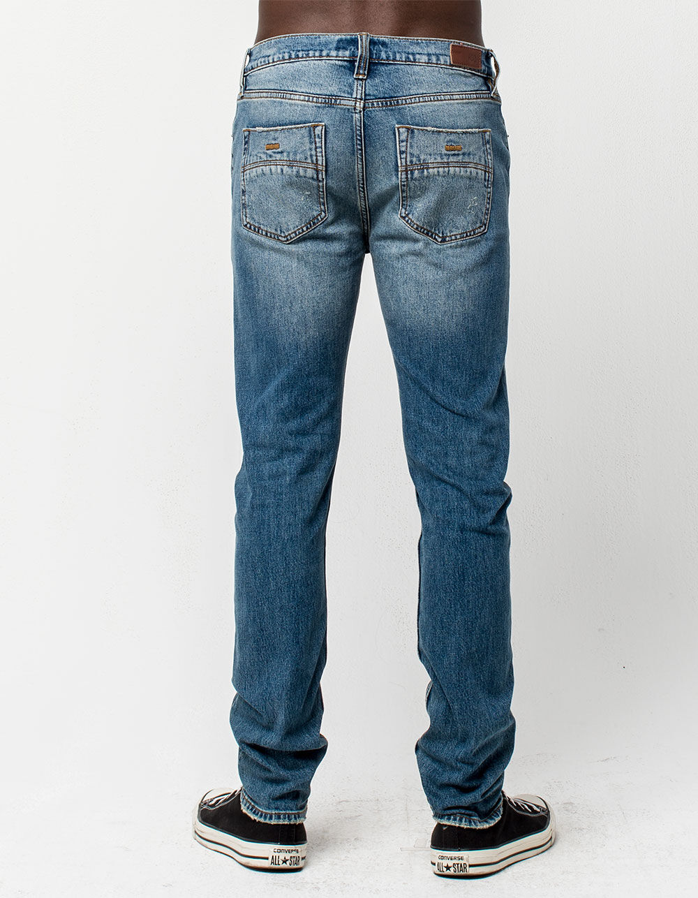 RSQ Seattle Rip N Repair Vintage Medium Mens Skinny Taper Jeans ...