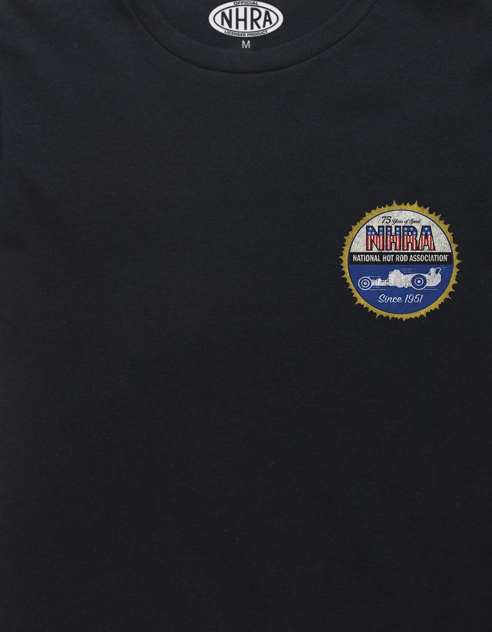 NHRA 75 Years Of Speed Unisex Kids Tee - BLACK