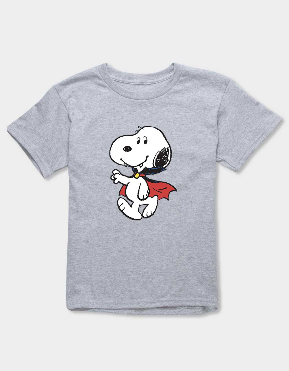 PEANUTS Vampire Snoopy Unisex Kids Tee - HEATHER GRAY