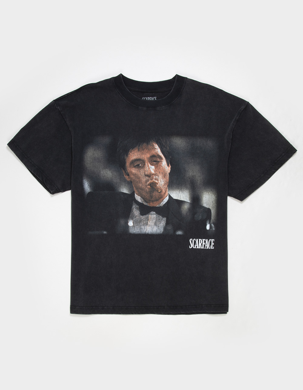 SCARFACE Play Game Mens Boxy Tee - WASHED BLACK