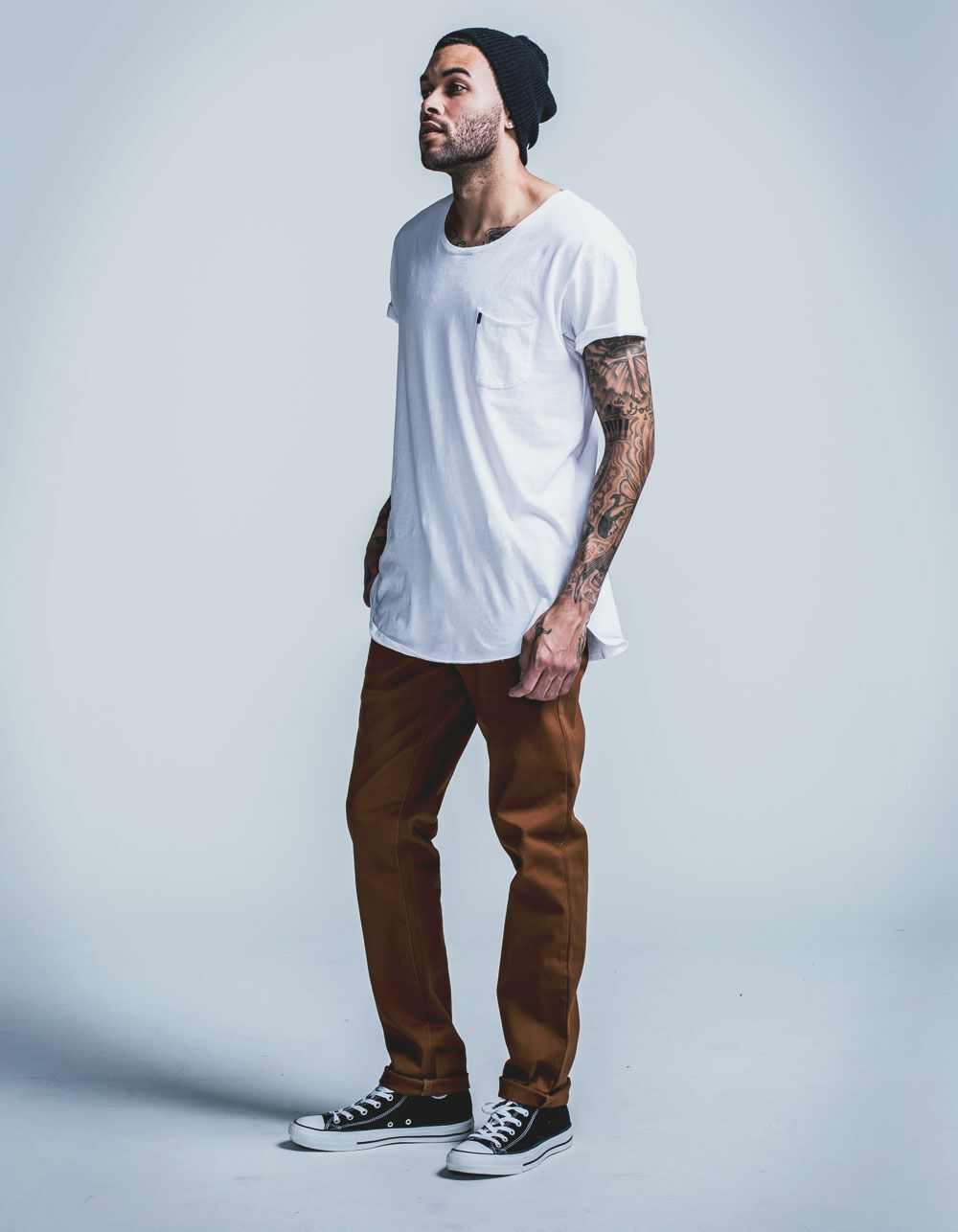 RSQ London Mens Skinny Chino Pants image number 3