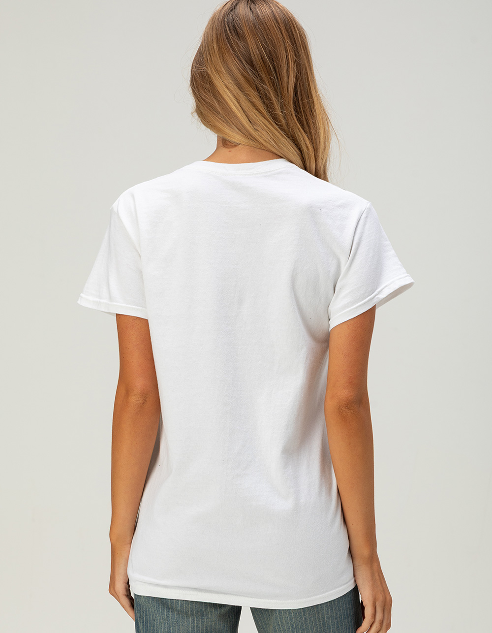 JUNK FOOD Seattle Seahawks Throwback Helmet Womens Boyfriend Tee - WHITE