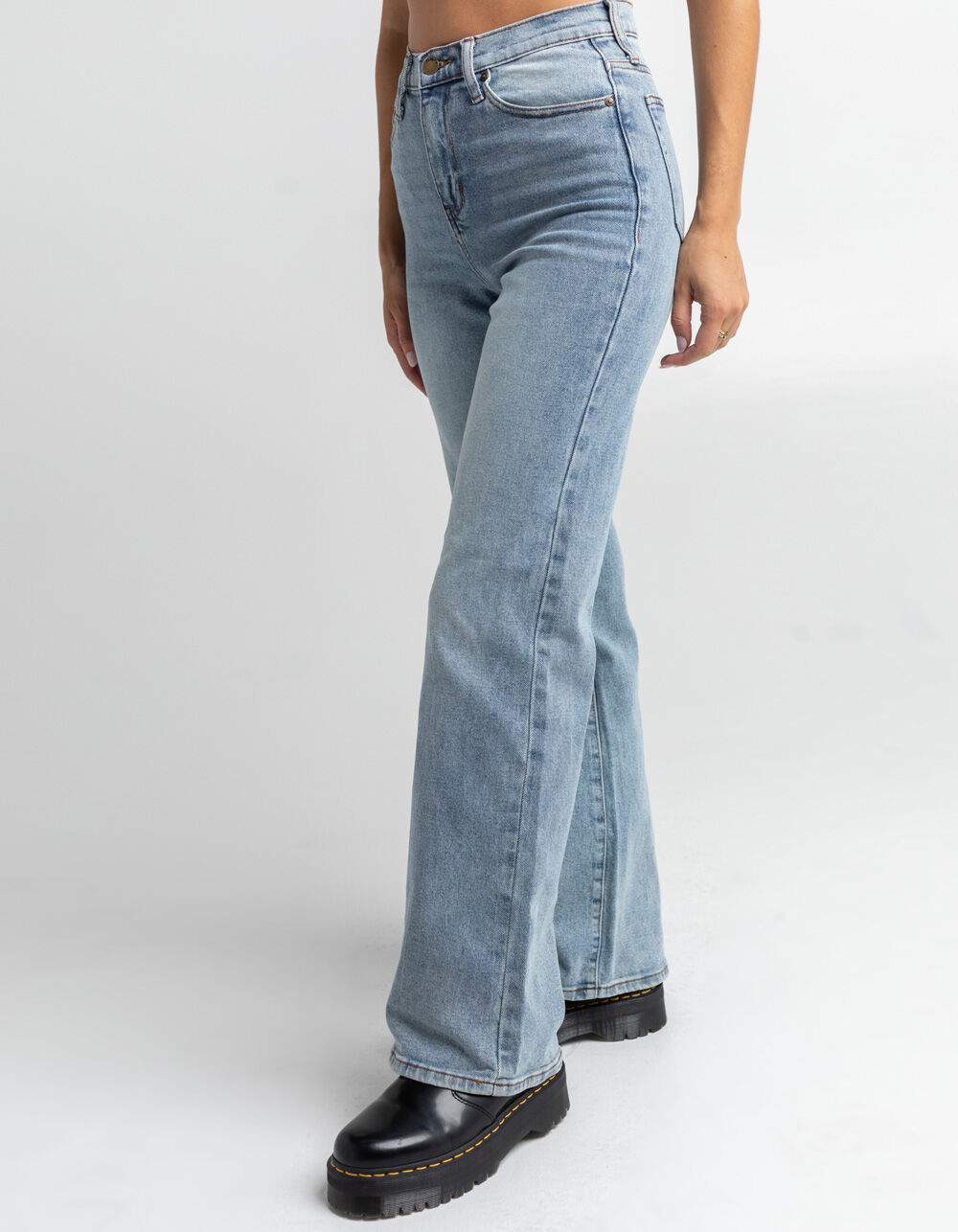 RSQ Flare Womens Jeans LIGHT WASH Tillys