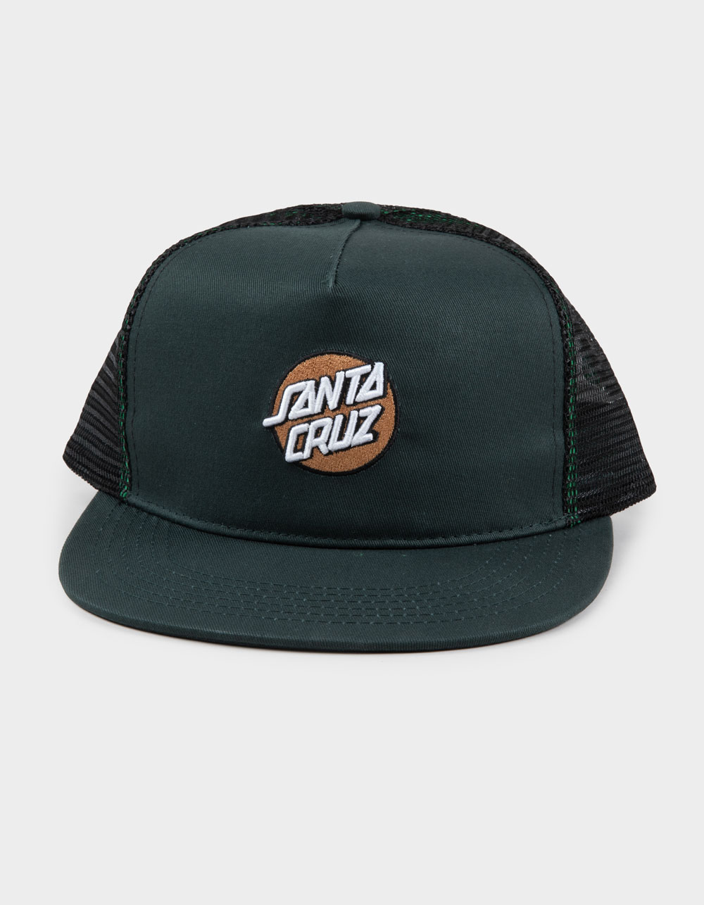 SANTA CRUZ Embroidered Structured Trucker Hat - GREEN COMBO