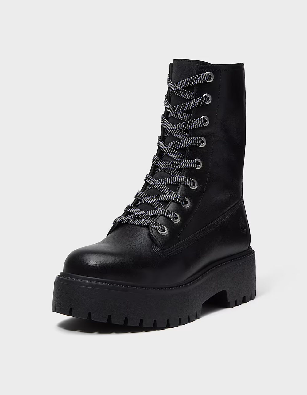 TIMBERLAND Stone Street Womens Fold Over Platform Boots - BLACK