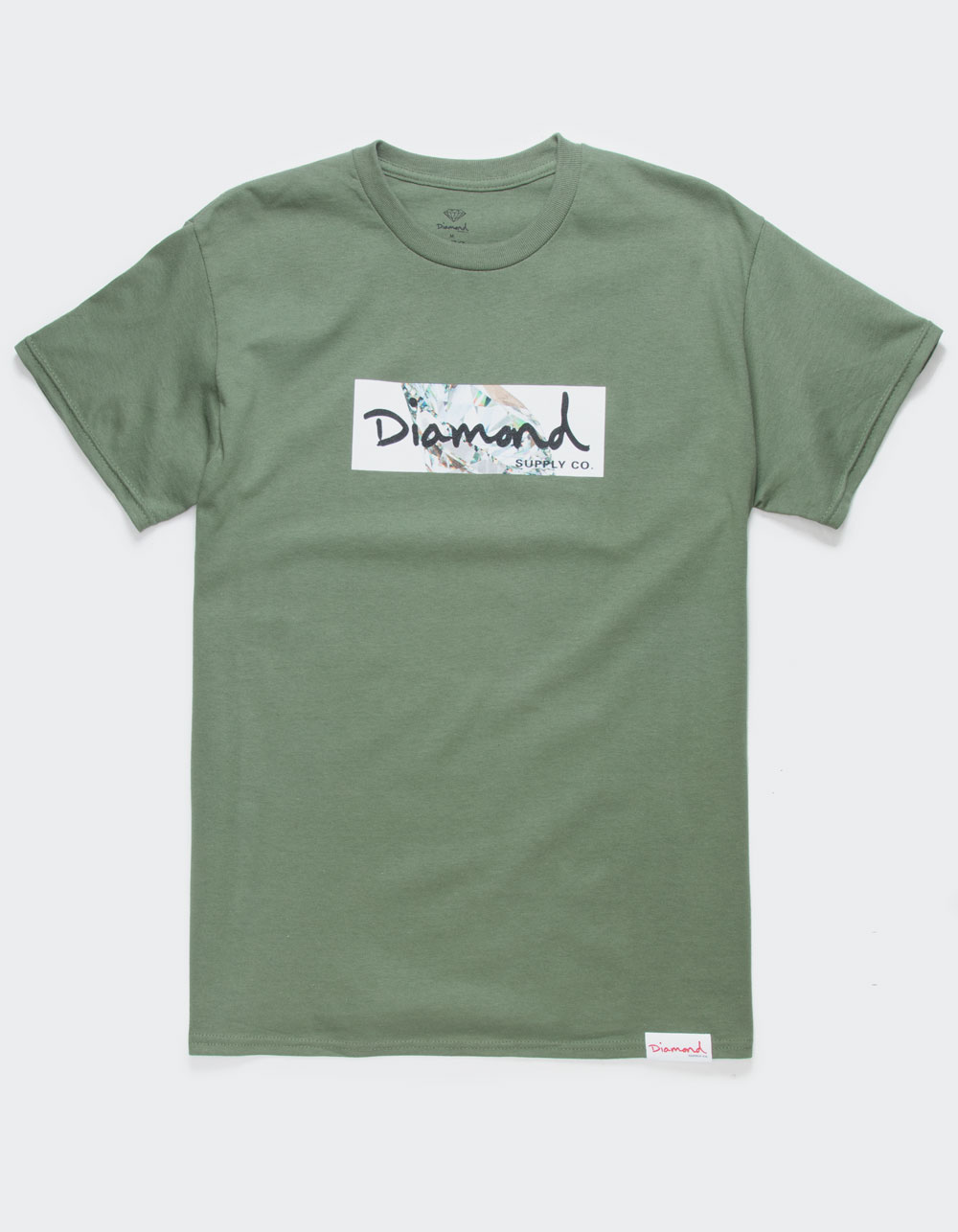 DIAMOND SUPPLY CO. Clear Diamond Box Mens Tee MILITARY Tillys