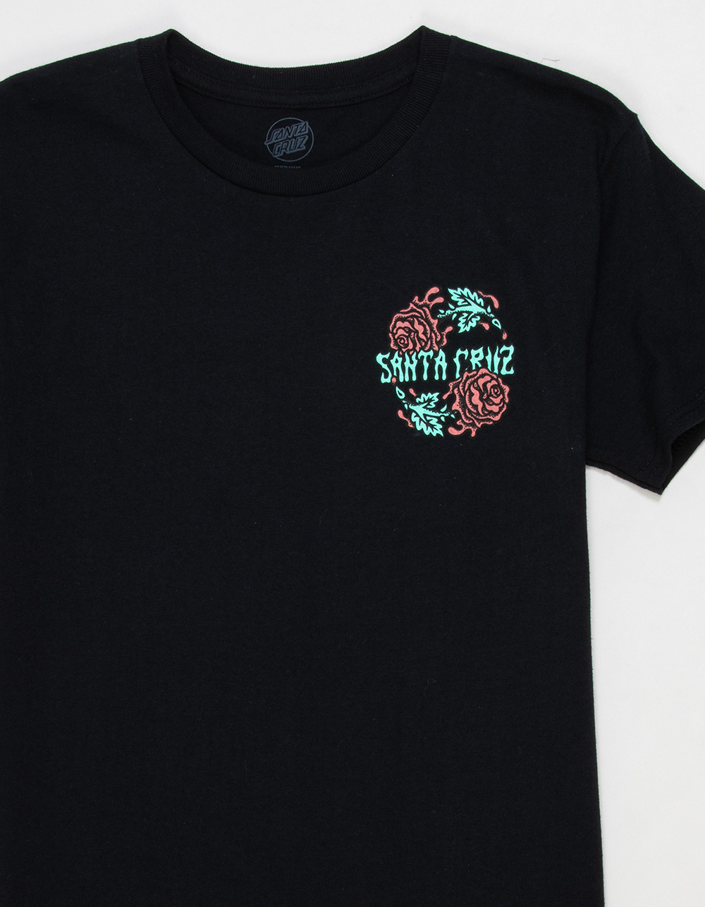 SANTA CRUZ Rose Crew Two Boys Tee - BLACK