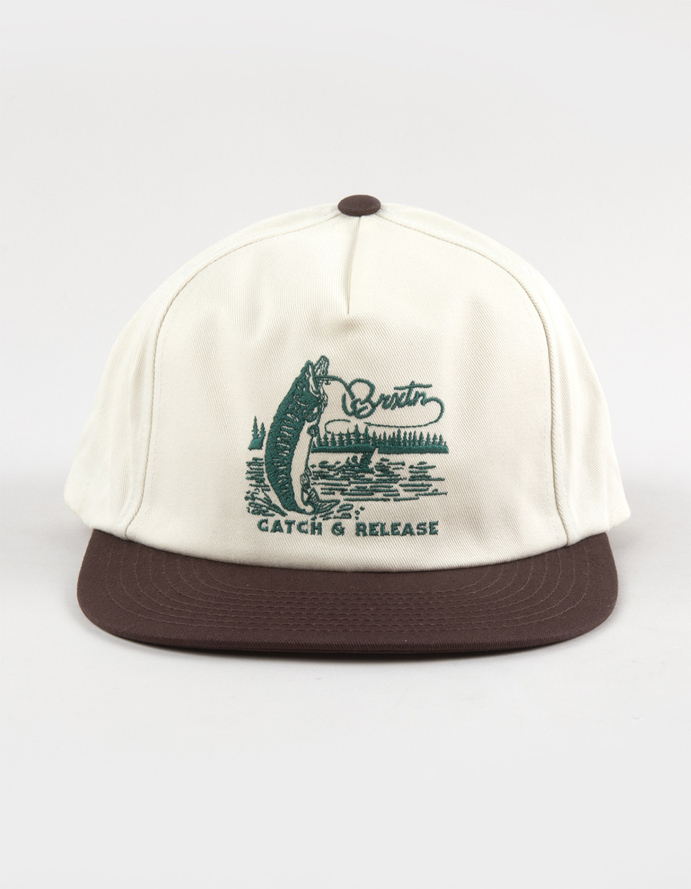 BRIXTON Catch & Release Snapback Hat - BROWN COMBO