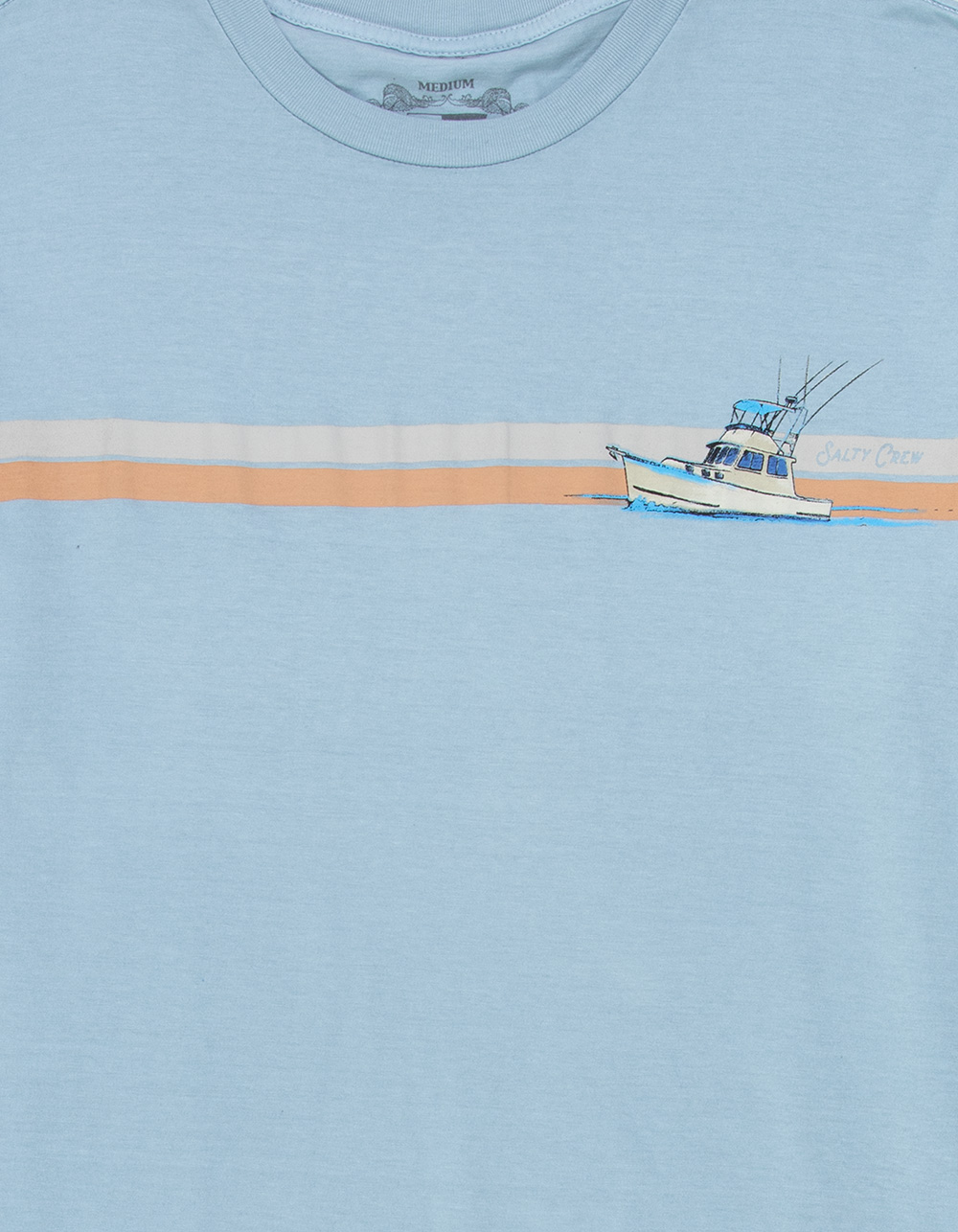 SALTY CREW Water Line Mens Tee - LIGHT BLUE