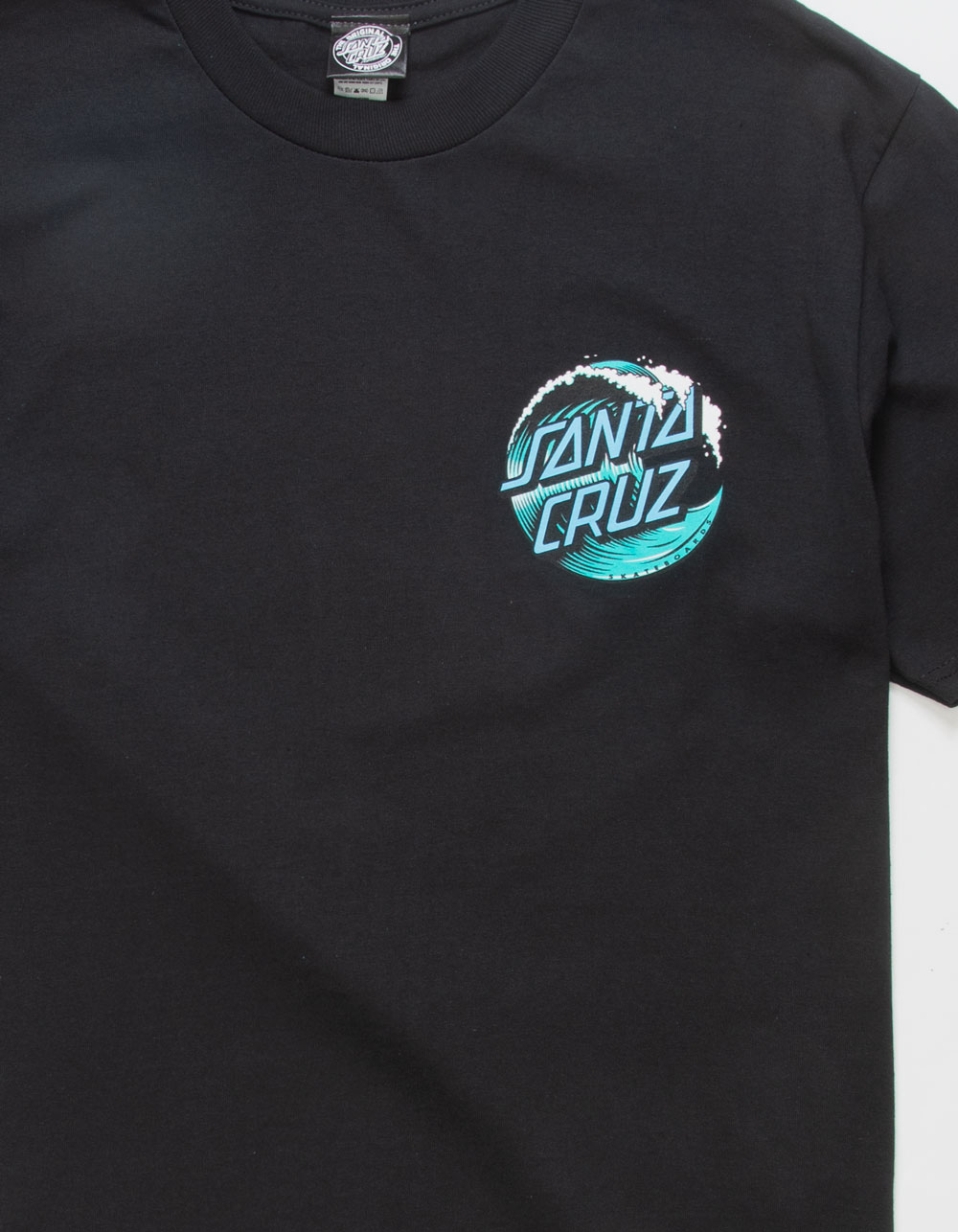SANTA CRUZ Wave Dot Mens Tee - BLACK