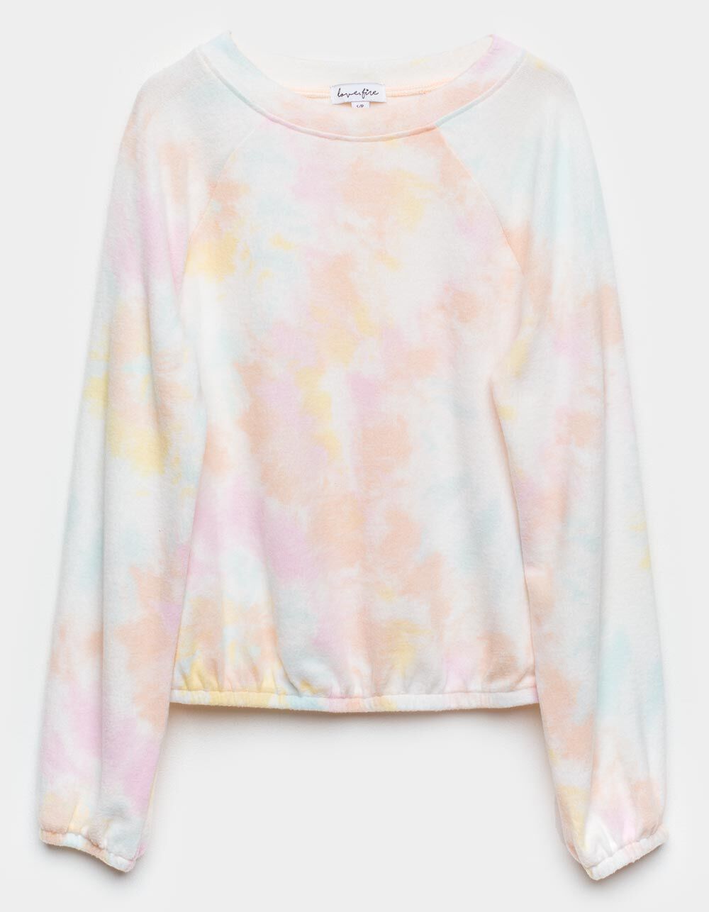 LOVE FIRE Tie Dye Girls Cozy Pullover Sweatshirt - CRLCO | Tillys
