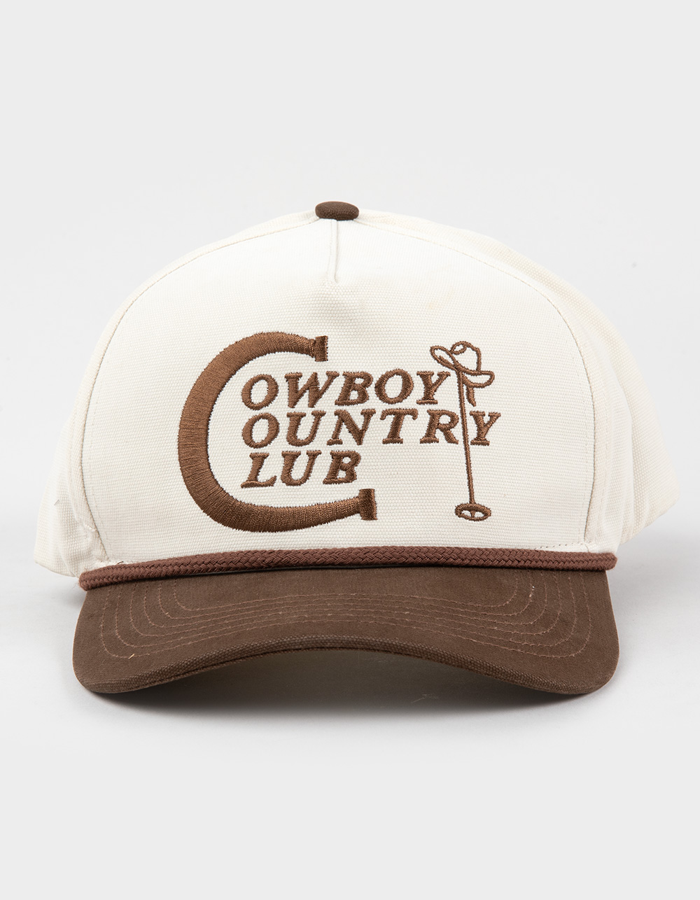 SENDERO PROVISIONS CO. Cowboy Country Club Snapback Hat - BROWN COMBO