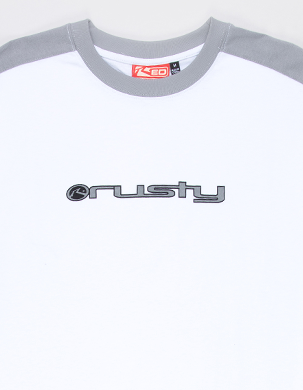 RUSTY Weapon Mens Tee - WHT/GRAY