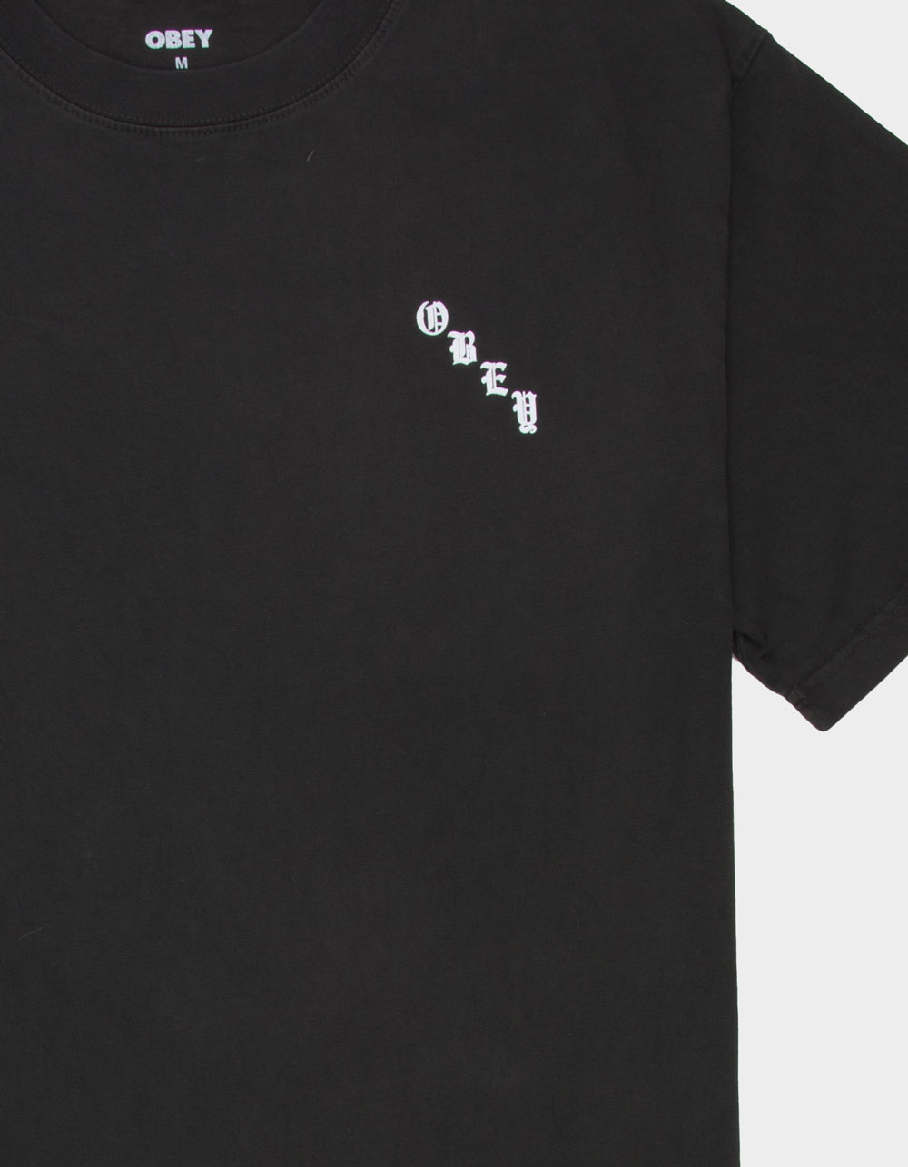 OBEY Spider Rose Mens Heavyweight Boxy Tee - WASHED BLACK