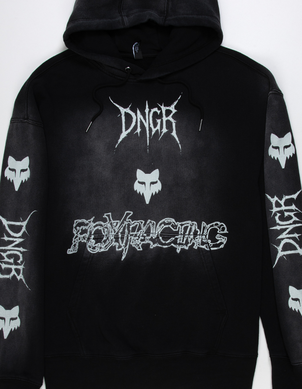 FOX DNGR 195 Mens Hoodie - WASHED BLACK