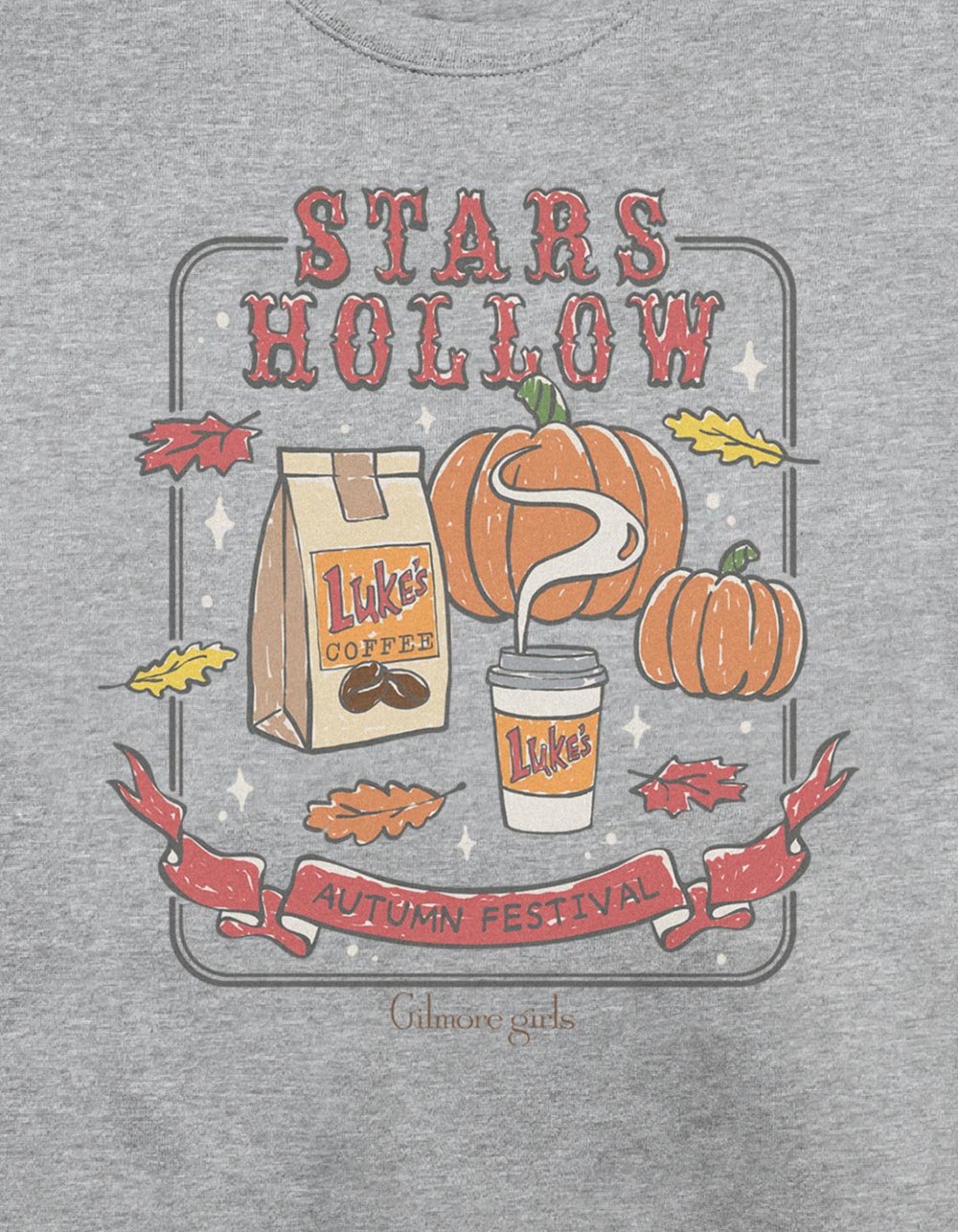 GILMORE GIRLS Autumn Festival Unisex Crewneck Sweatshirt - HEATHER GRAY