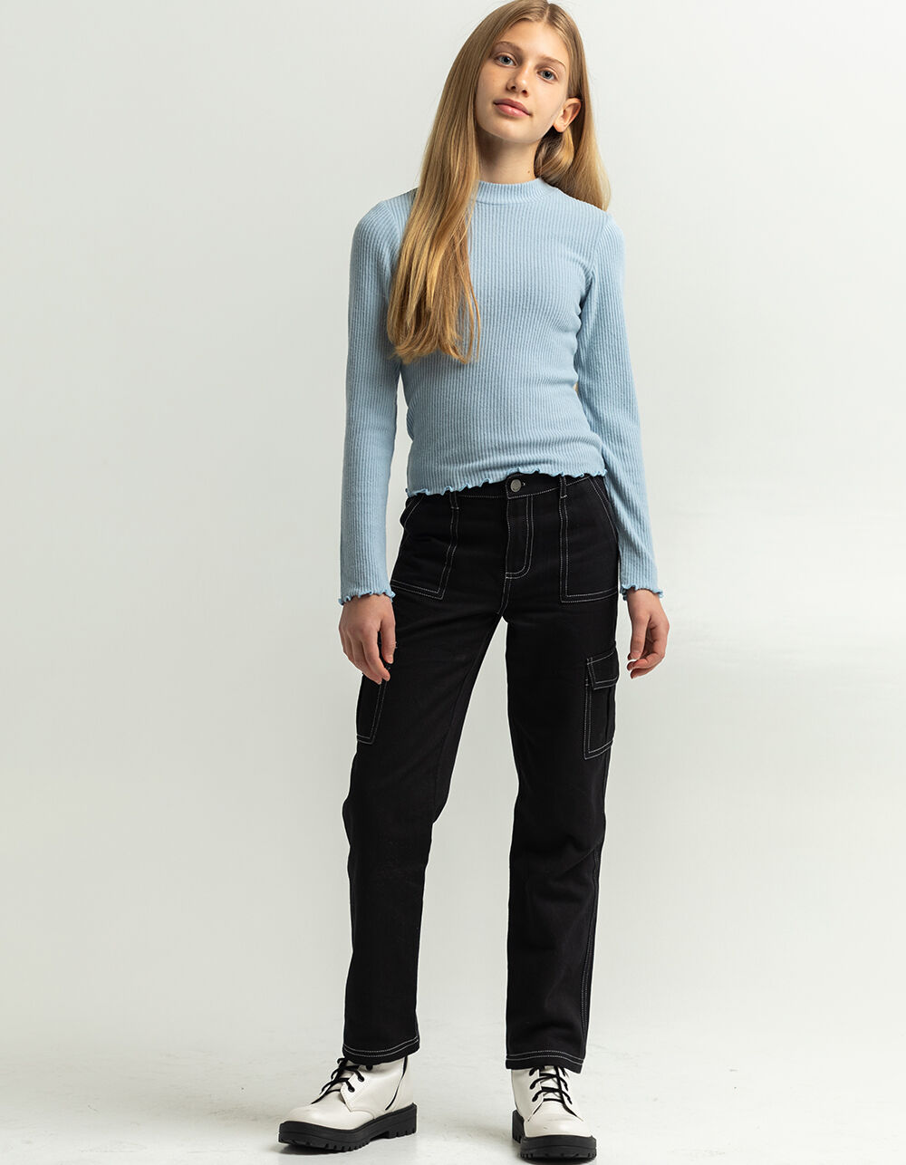 RSQ Girls Twill Carpenter Jeans - BLACK | Tillys
