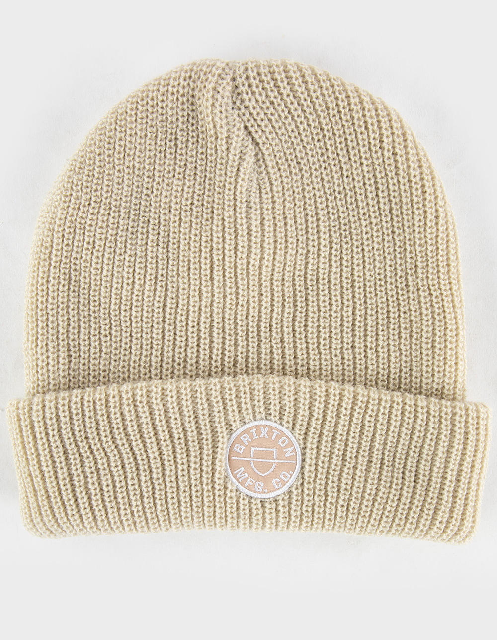 BRIXTON Heist Patch Womens Beanie - OFF WHITE