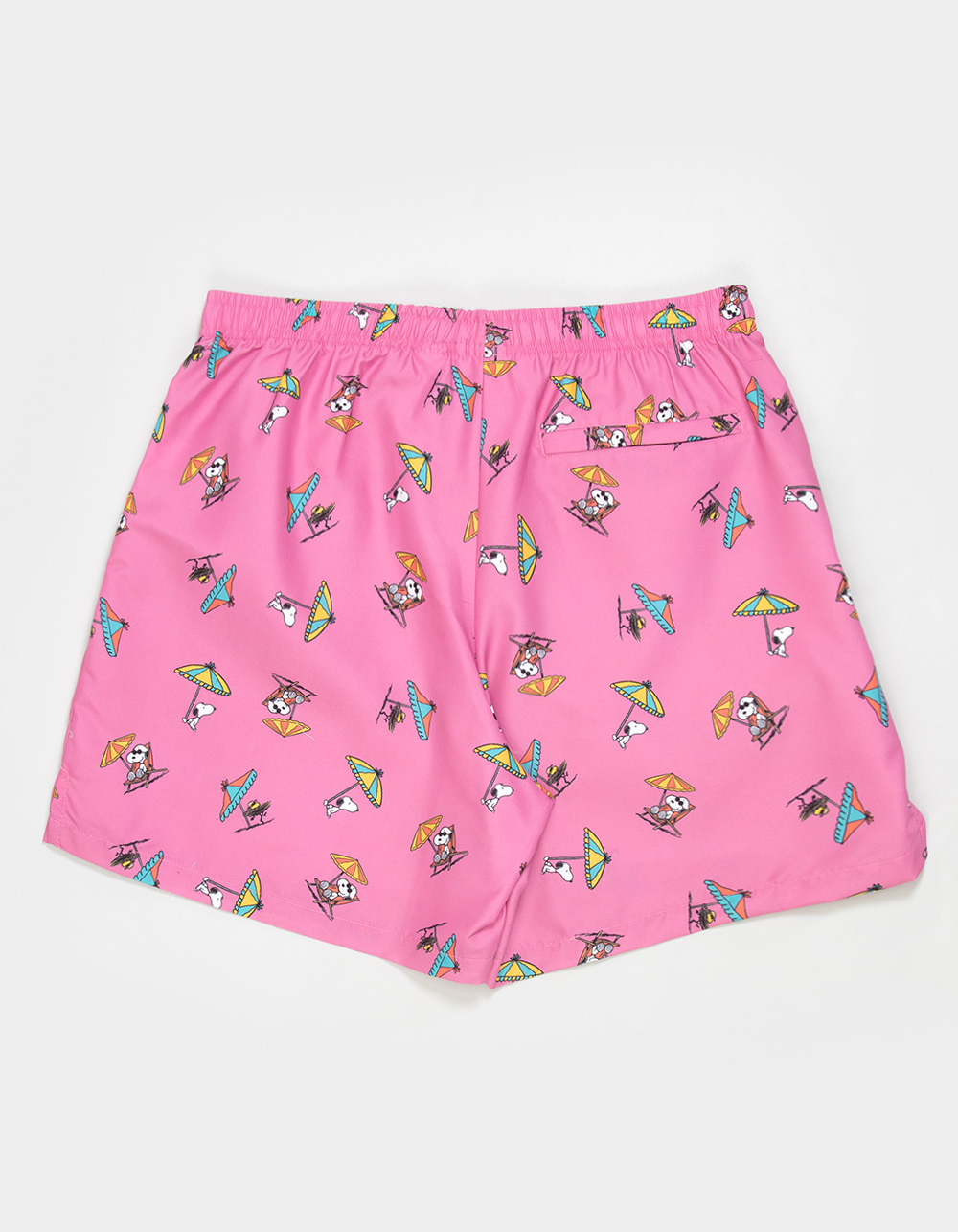 PEANUTS Snoopy Summer Mens Swim Trunks - PINK