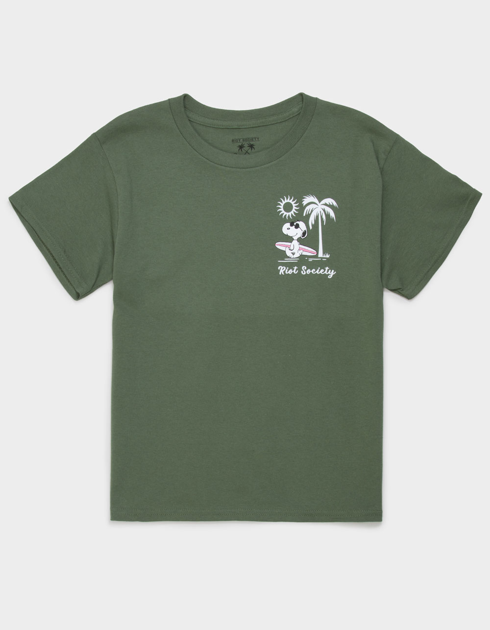 RIOT SOCIETY x Peanuts Surf Girls Tee - GREEN