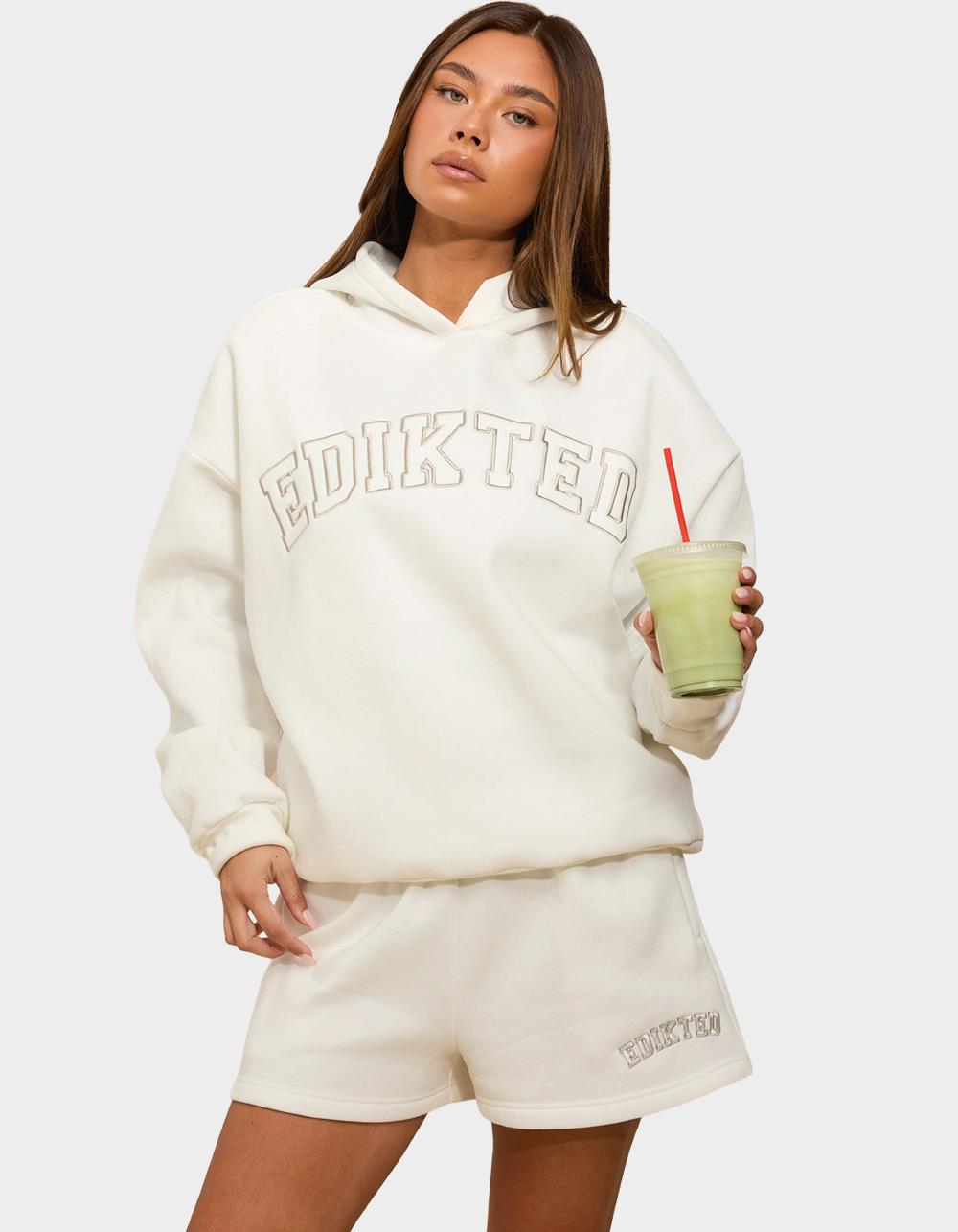 EDIKTED Edikted Girl Hoodie - WHITE