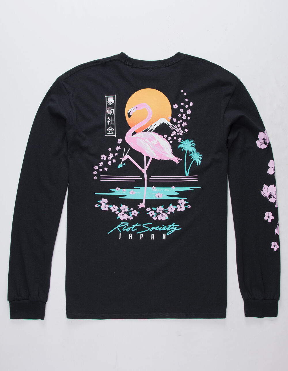 RIOT SOCIETY Flamingo Blossom Black 