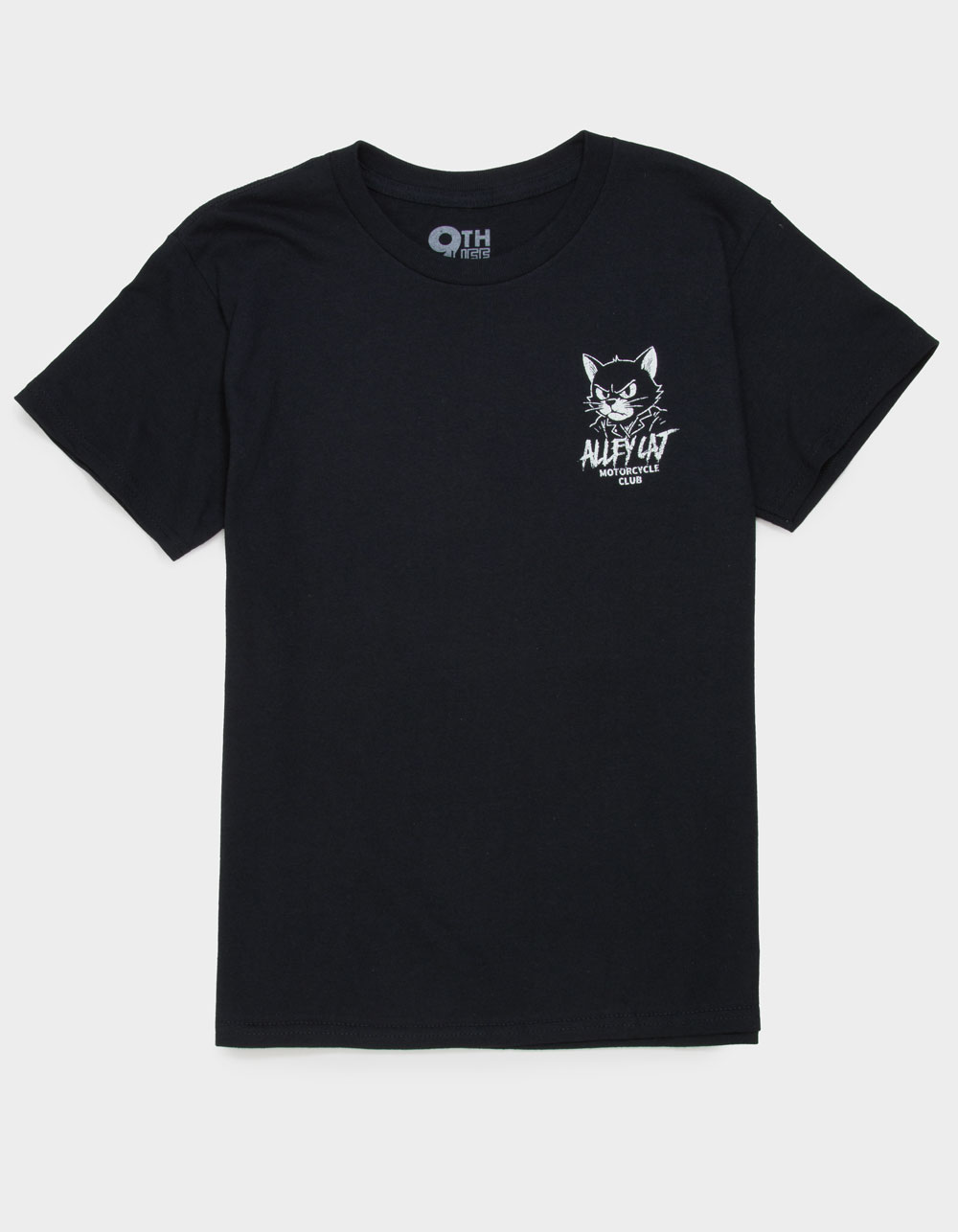 9TH LIFE Alley Cat MC Boys Tee - BLACK
