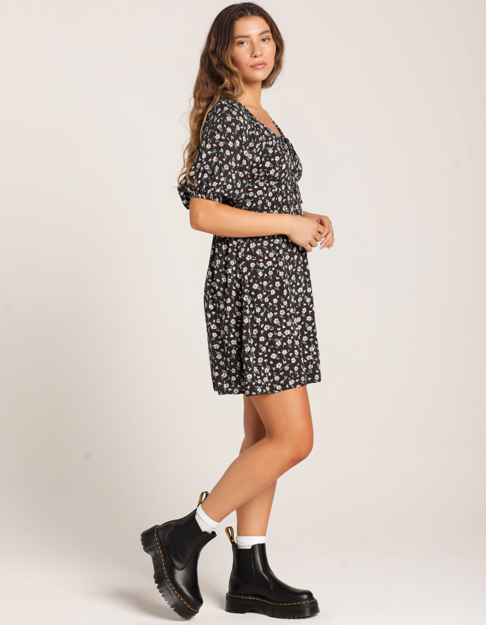 BILLABONG Truly Romantic Womens Mini Dress - BLACK