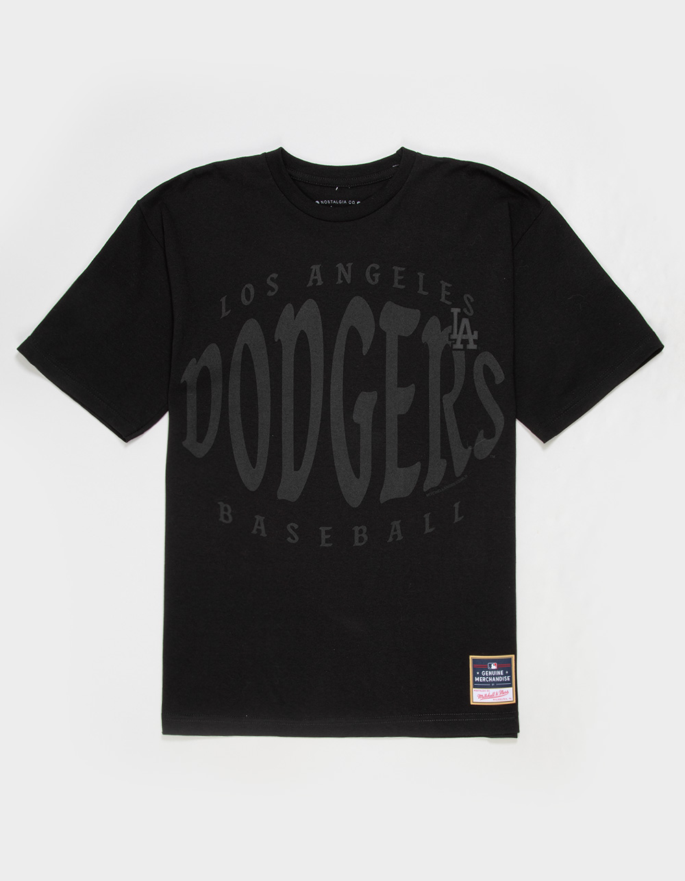 MITCHELL & NESS Los Angeles Dodgers Warp Mens Tee - BLACK