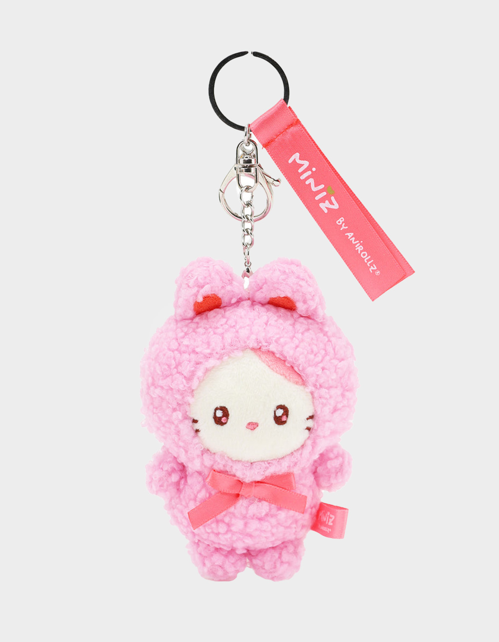 ANIROLLZ Miniz Bunny Costume Kittiroll Plush Charm - PINK