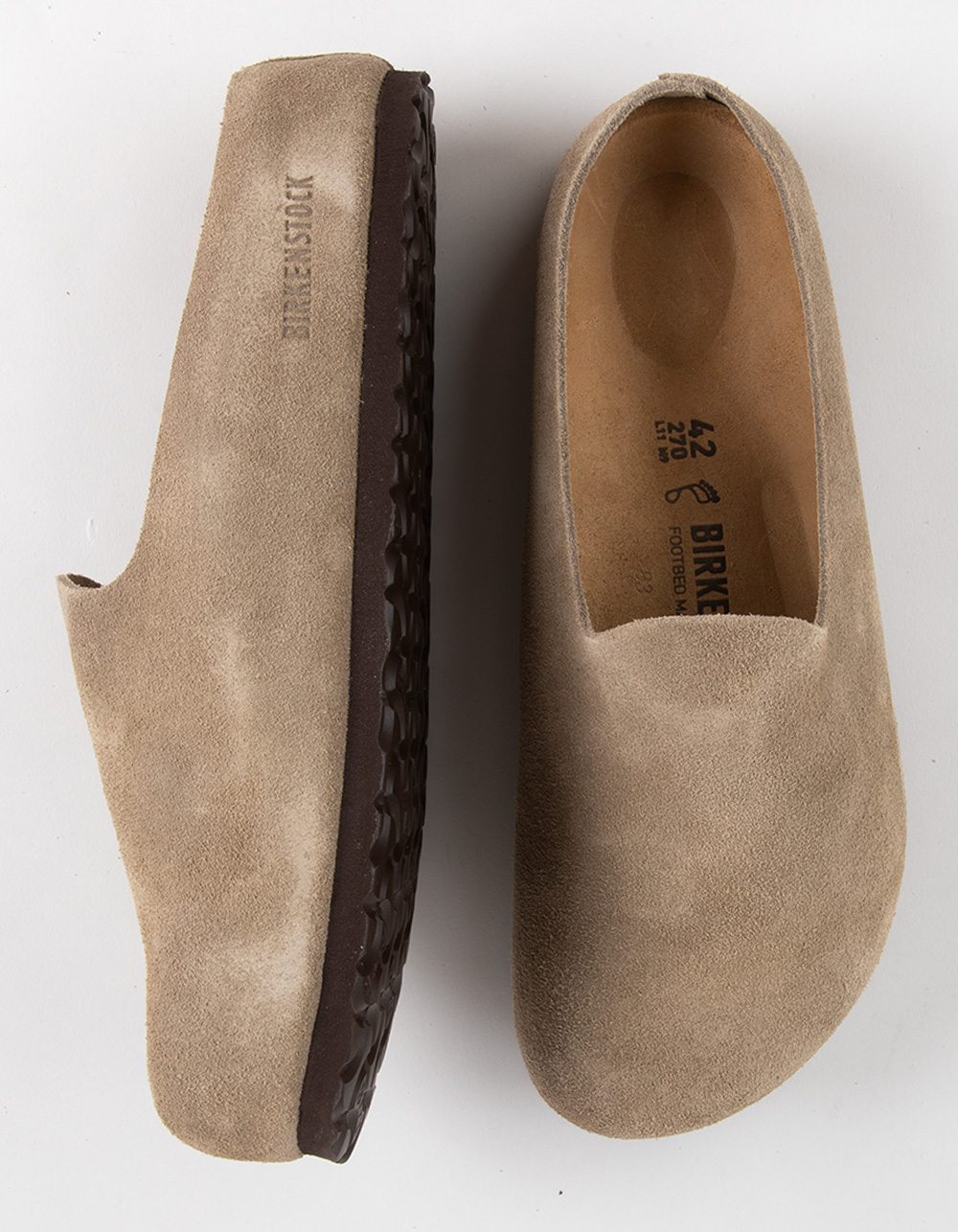 BIRKENSTOCK Amsterdam Wrapped Mens Clogs - TAUPE