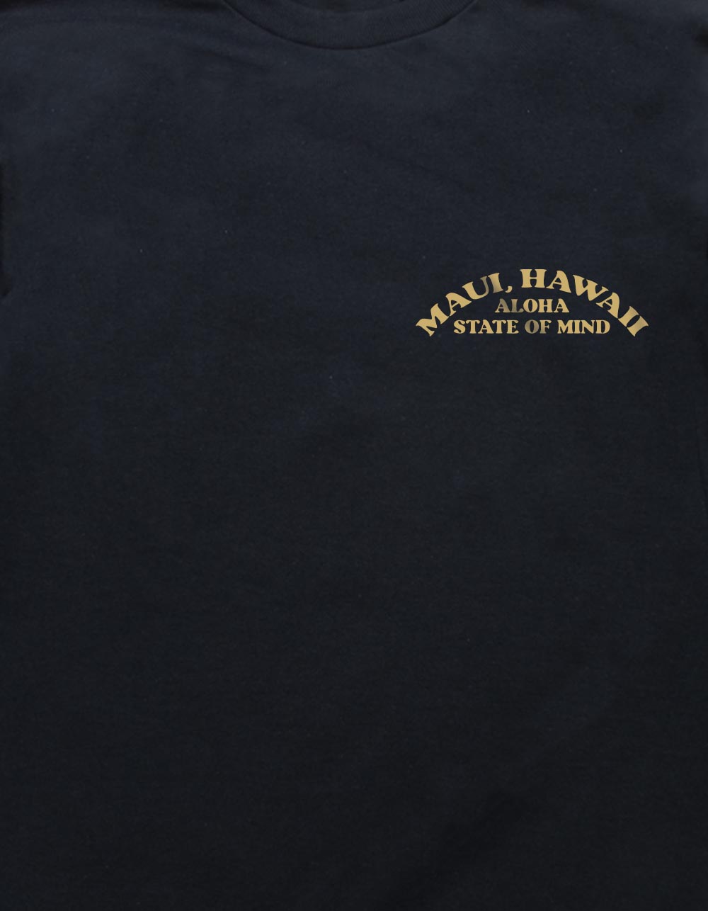 HAWAII Maui Aloha State Of Mind Unisex Long Sleeve Tee - BLACK