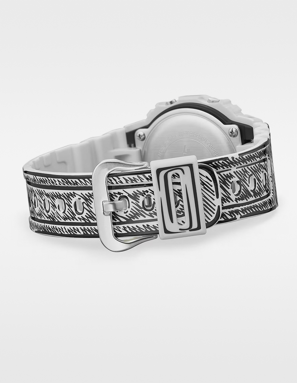 G-SHOCK DW5600JV-7 Watch - WHT/BLK