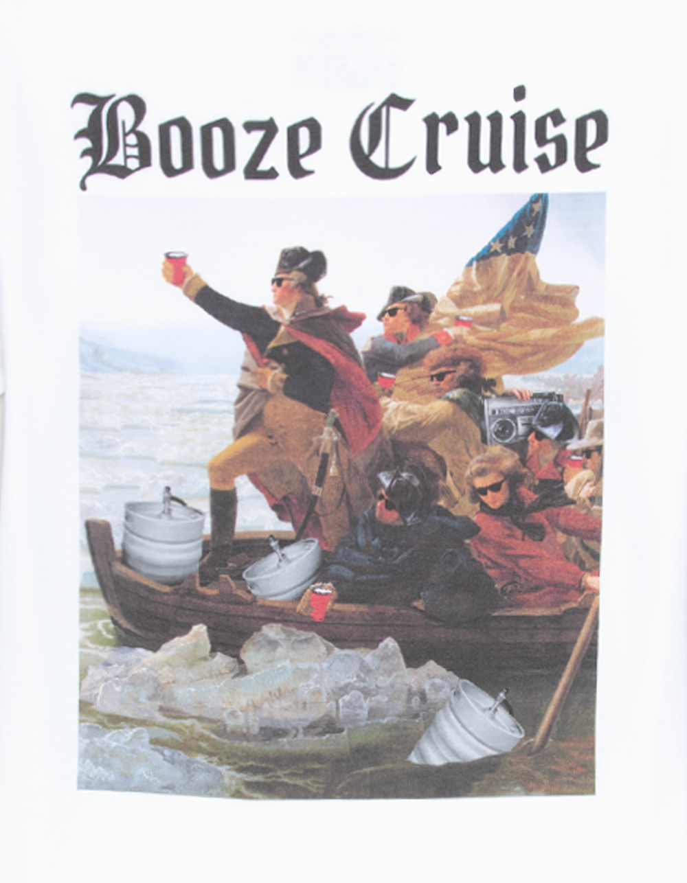 RIOT SOCIETY Booze Cruise Mens Tee - WHITE