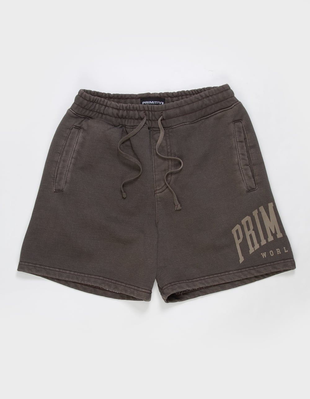PRIMITIVE Collegiate Mens Fleece Shorts - BROWN