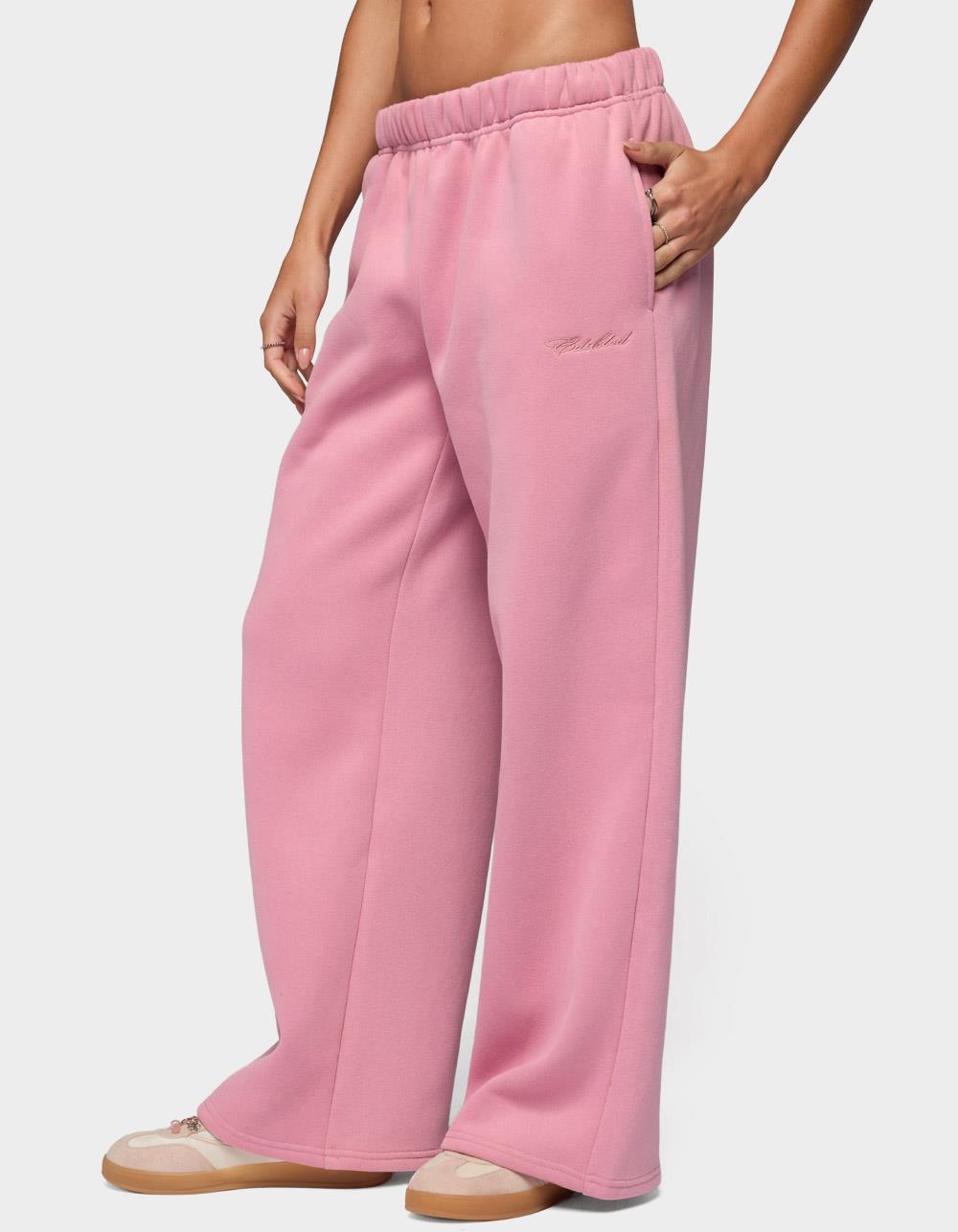 Edikted Basic Girl Wide Leg Sweatpants