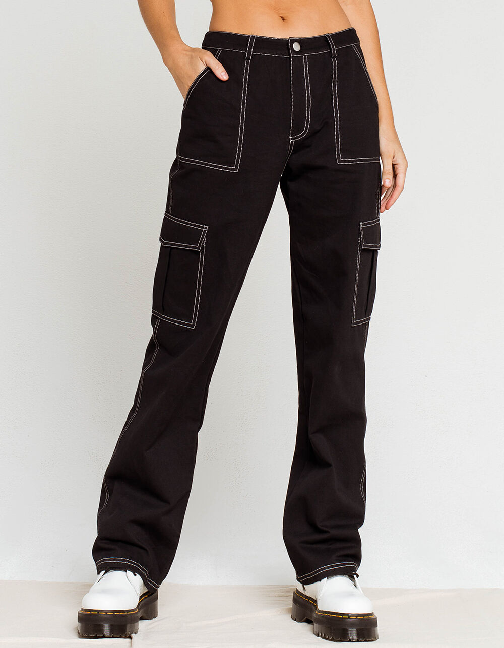 Cruise Control Contrast Stitch Cargo Pants - Black | Fashion Nova, Pants |  Fashion Nova
