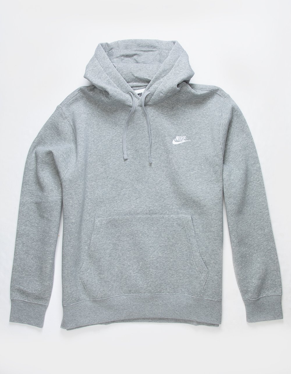 NIKE Sportswear Club Fleece Mens Pullover Hoodie - HEATHER GRAY