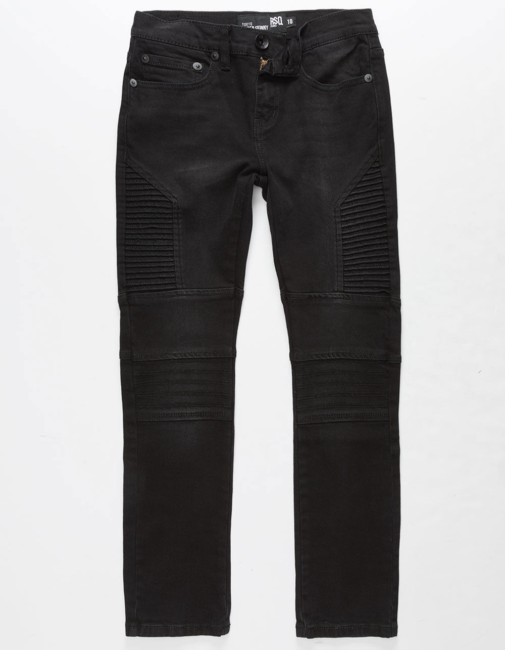 RSQ Boys Super Skinny Moto Jeans - BLACK | Tillys