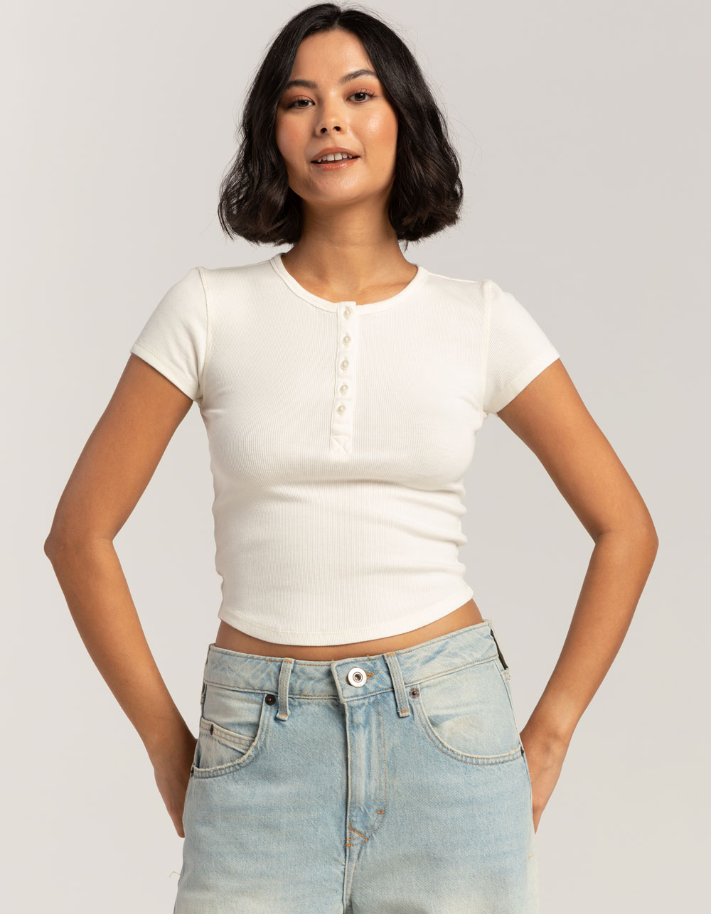 BDG Urban Outfitters Womens Baby Henley